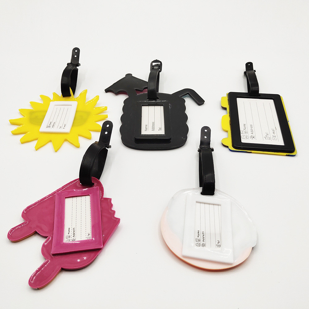 Cartoon Silicone Luggage Tags for Suitcases and Schoolbags on Summer Vacation