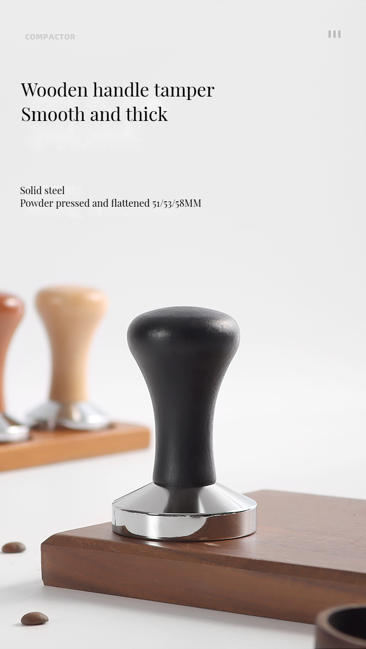 Metal Plastic Type Coffee Tamper Portable 51mm 53mm 58mm Espresso Tamper for Baristas