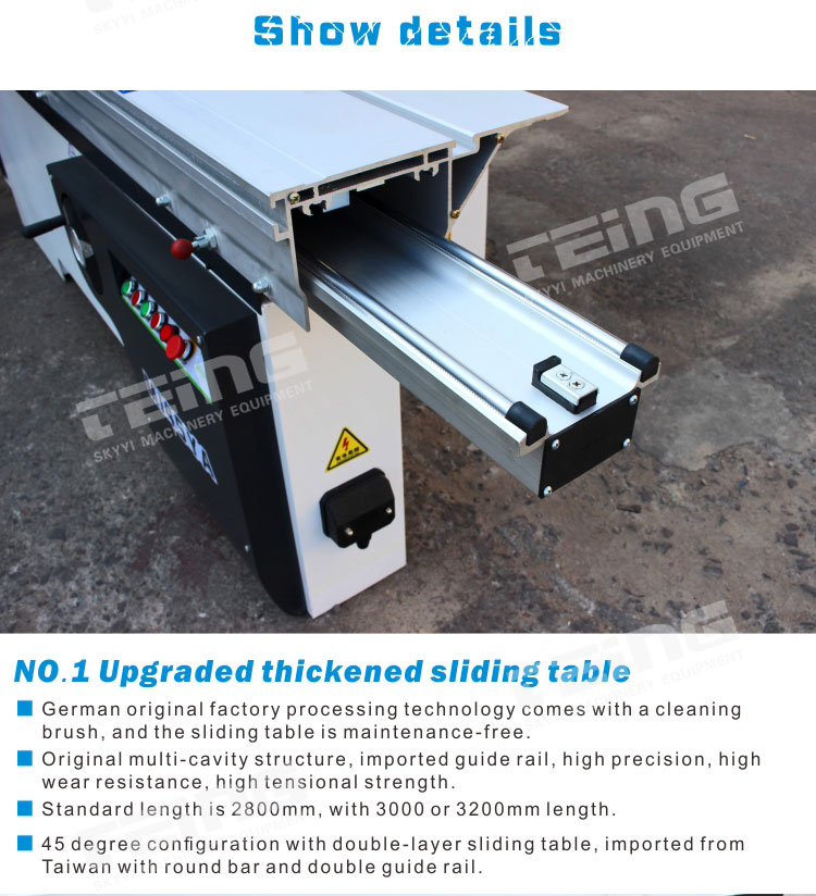 WSN3245 Precision Panel Saw with 4KW 0.75KW Power and 120MM Scoring Saw Blade Diameter