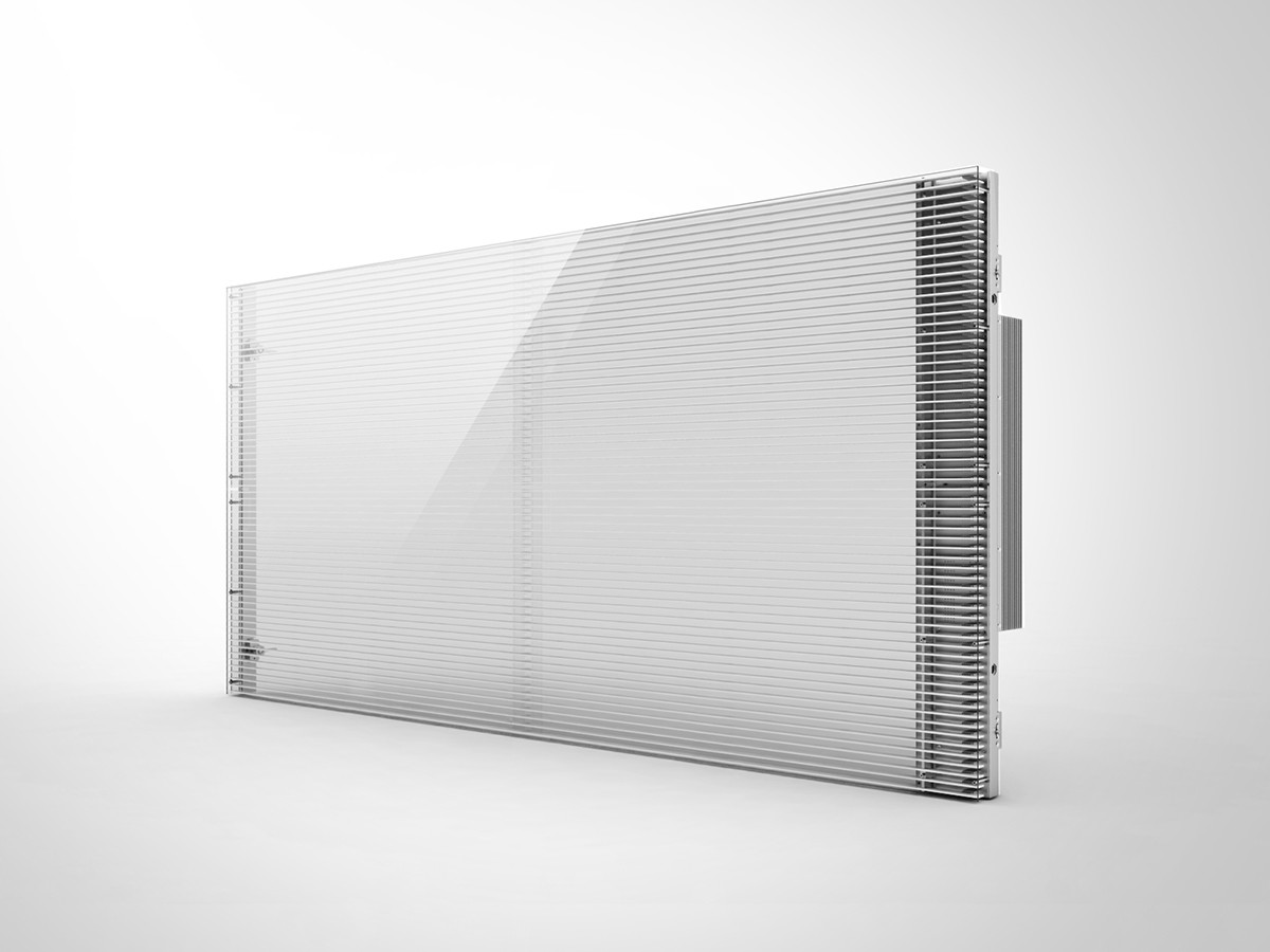 Commercial 1R1G1B Transparent LED TV Screen 1000mmx1000mm Case Size