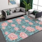 100*180cm Flower Crystal Velvet Floor Carpets For Sofa Bedroom And Living Room