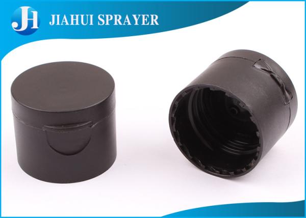 Customised Frosted Flip Top Bottle Caps / Black Shampoo Flip Top Lids For