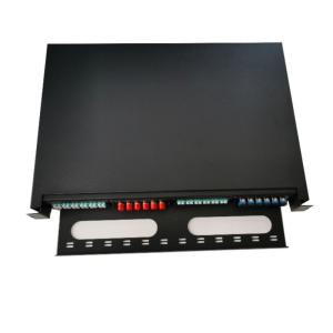Quality Rack Mount Fiber Optic Patch Panel 1U Ventilated 19 Inch ODF 24 Core wholesale