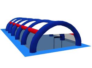 Quality 0.9mm PVC Tarpaulin Inflatable Paintball Arena ARENA08 wholesale