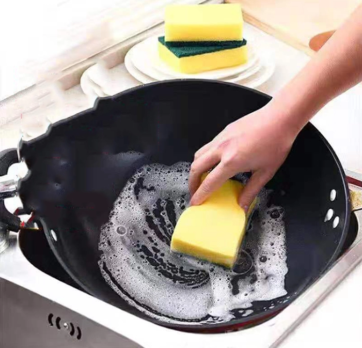 Eco Friendly Non Toxic Dish Sponge Compact For Tough Stains And Grease