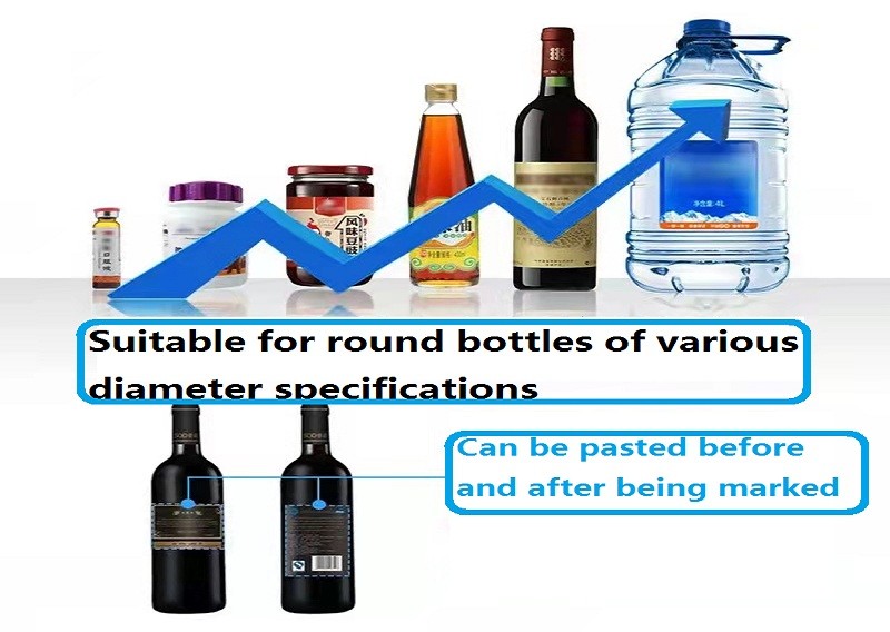110V Tabletop Round Bottle Labeling Machine For Tin Can Essential Oil Bottles 300KG
