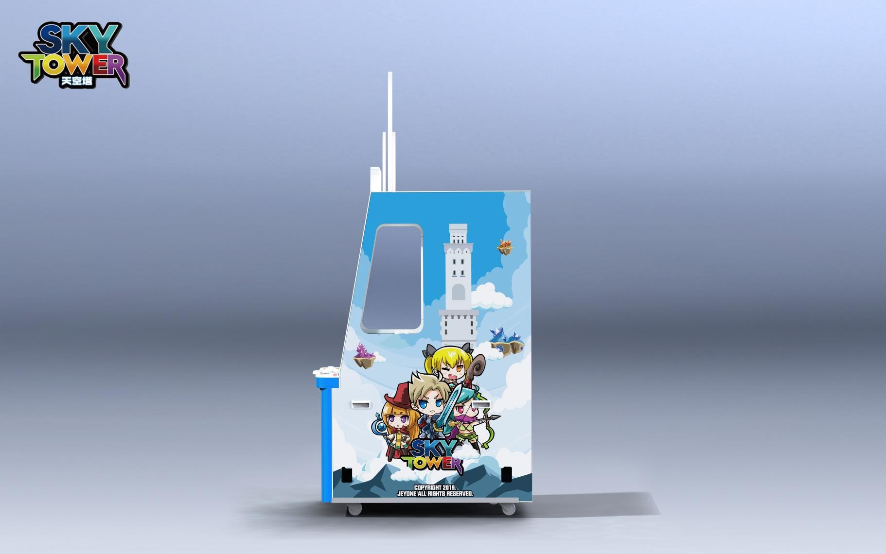 1000W High Income Redemption Arcade Machines Coin Pusher Build Sky Tower Game
