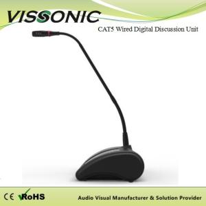 Quality Black Conference Table Microphone System CAT5 / CAT6 Cable + Snap Connection wholesale