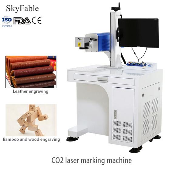 1064nm Carbon Dioxide Laser Marking Machine For Wood Leather Plastic Permanent
