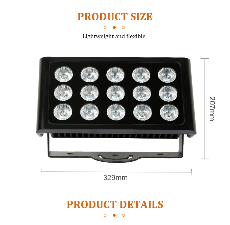Outdoor Landscape 240V 80W Square LED Flood Light In Theme Park