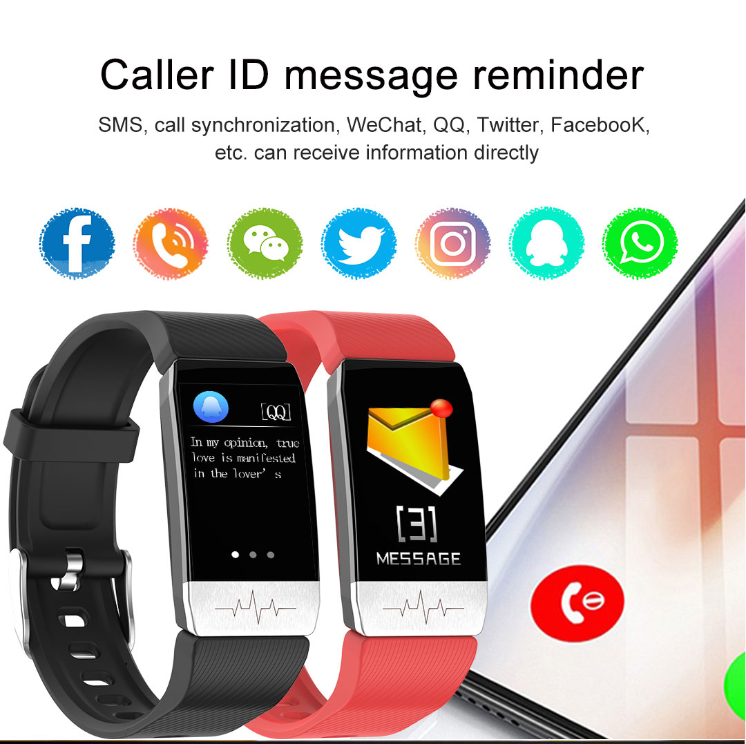 Men Smart Band OEM With Temperature Sensor Measuring Bracelet Fitness Bracelet Watch