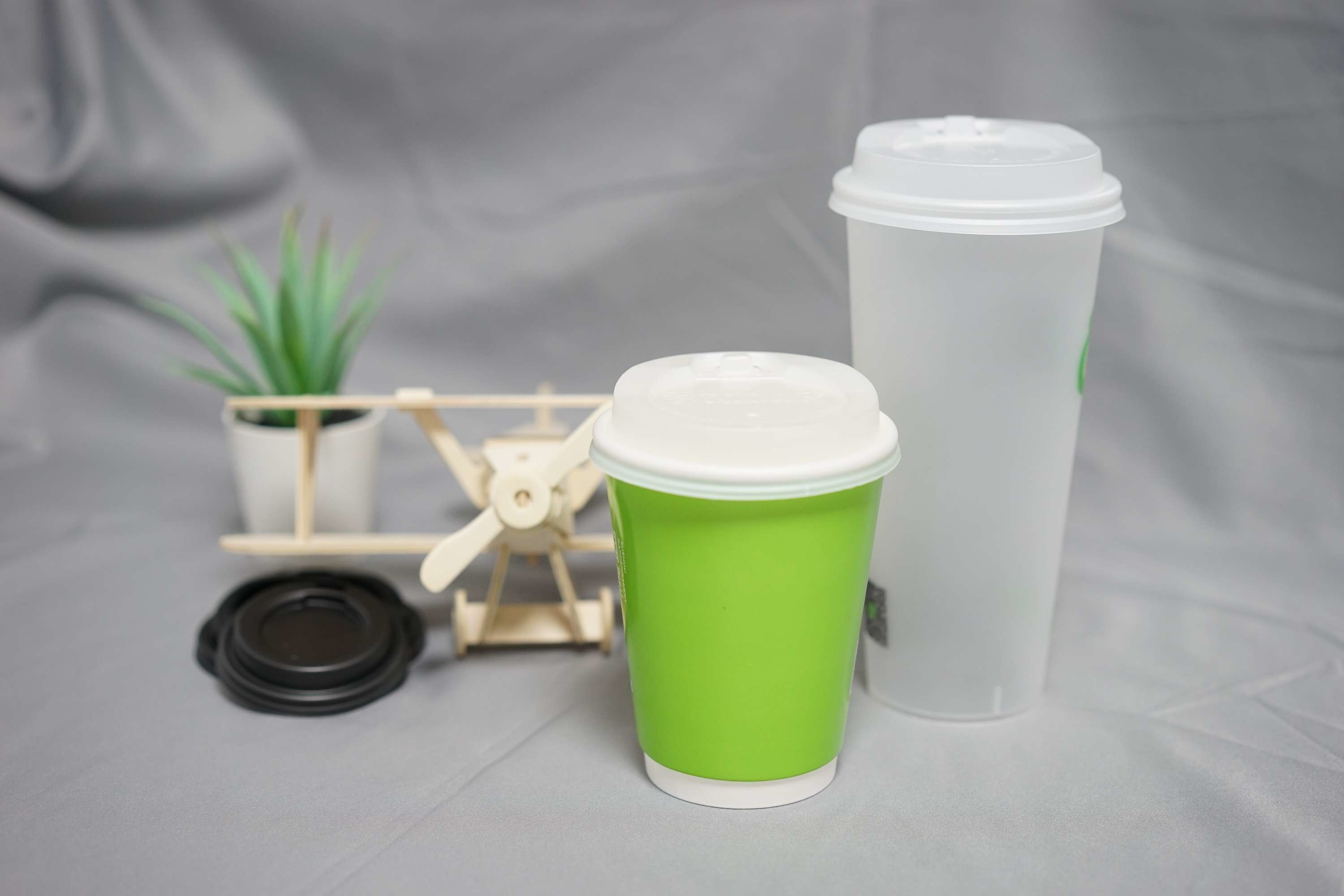 Plastic Drink 58mm Restaurants PLA Lids Commercial Cafes