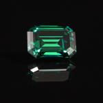 Green Emerald Princess Cut 1 Carat Moissanite Loose Stone Diamond