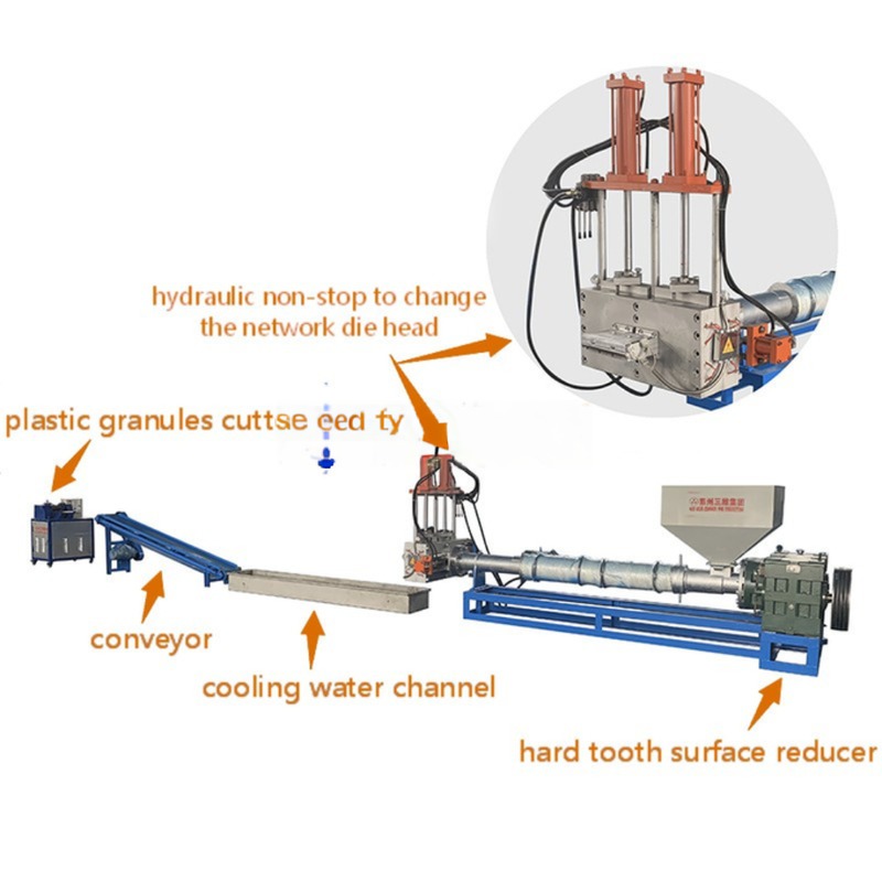 Recycled Plastic Granules Making Machine Pp Hdpe Ldpe Plastic Pelletizer Machine
