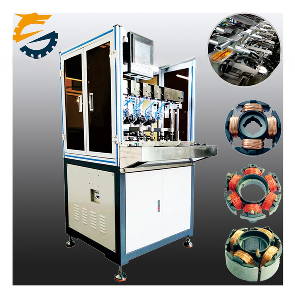 Automatic Induction Motor Winding Machine for 2-50mm Stator Thickness 10 KG Max. Load