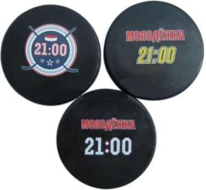 Quality Non Toxic 76x25MM Ice Hockey Puck Silicone Rubber Toys wholesale