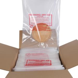 Quality Thick LDPE Plastic Fanfolded Pre Opened Bags For Dry Ice wholesale