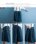 cotton blue & white gingham dress fashionable n casual