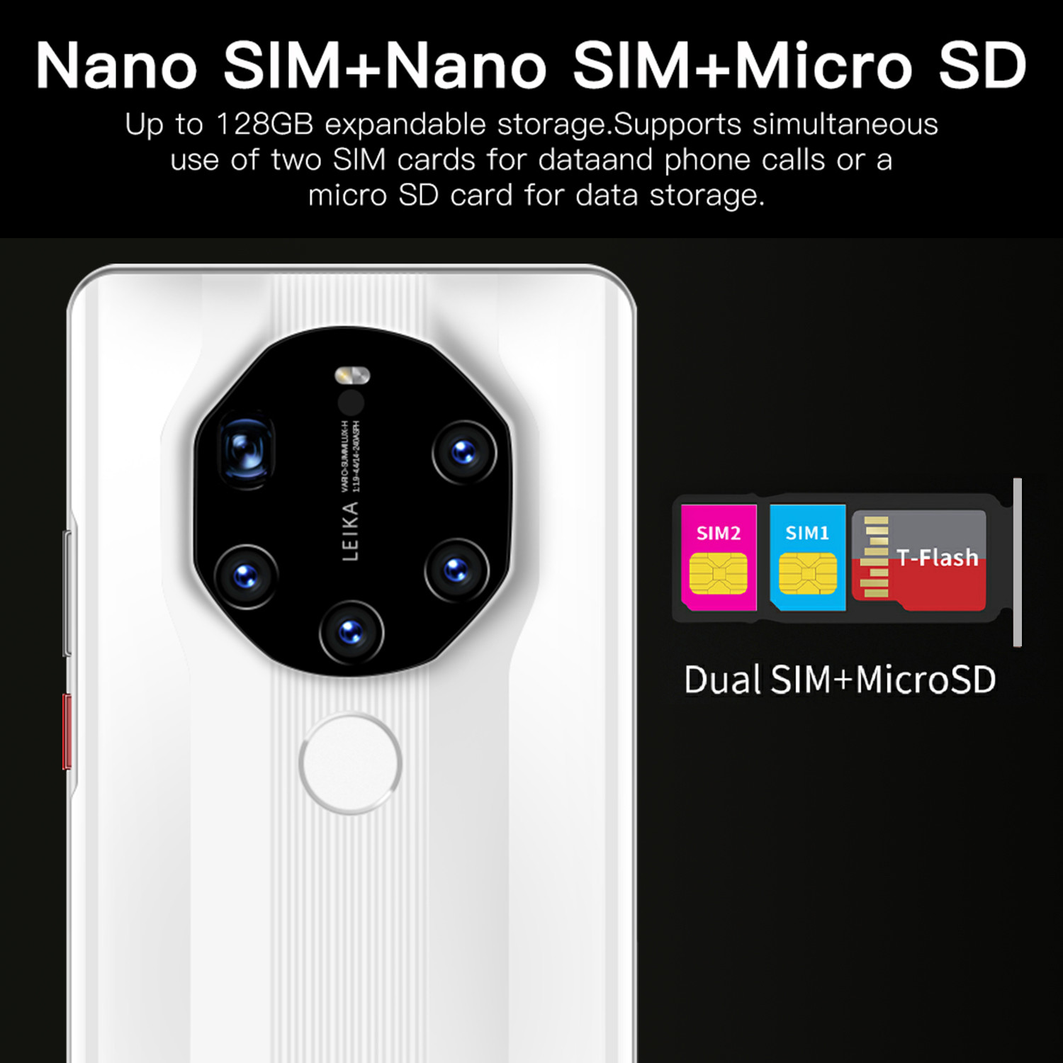 Mate40 Rs 512GB 7.3 Inch Android 11 Original Android SmartPhones 5G