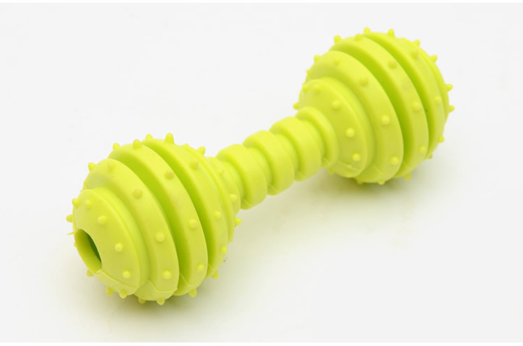 Dog Chew Toy Bone Shape TPR Pet Dog Toy Barbell Stocked for Your Furry Friend