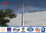 Power Transmission Galvanised Steel Pole High Voltage 3 Section Any Height