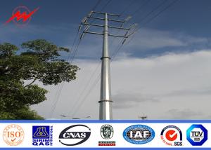Quality Hot Dip Galvanized Utility Power Poles For 69kv Transmission Line Project wholesale