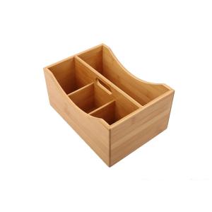 Quality Nature Bamboo Desk Organizer Utensil Holder For Kitchen wholesale