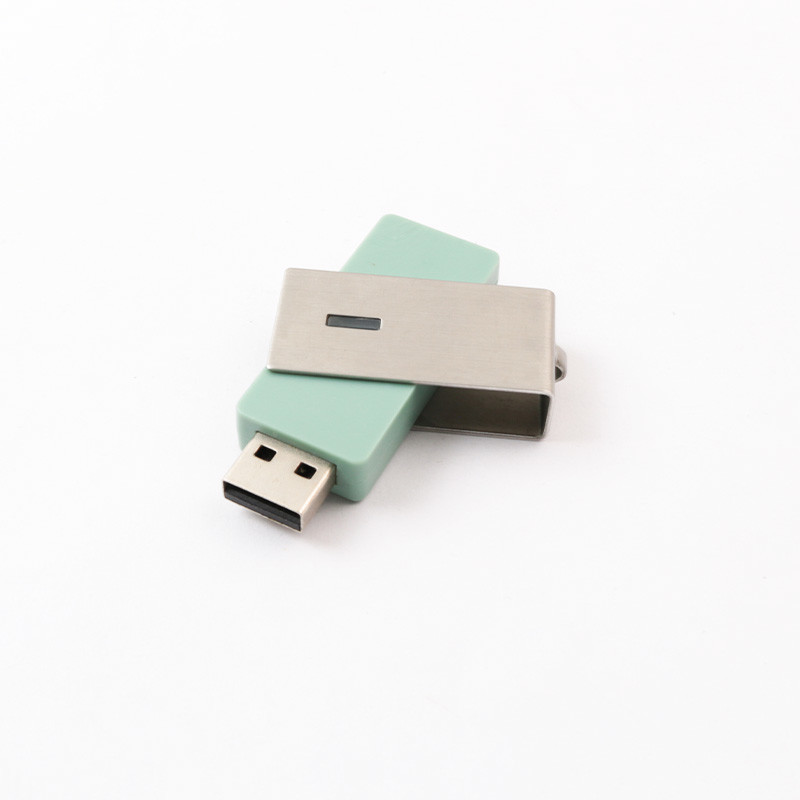 Metal Plastic Twist USB Drive 64GB 128GB 360 Degrees USB 2.0 Memory Stick