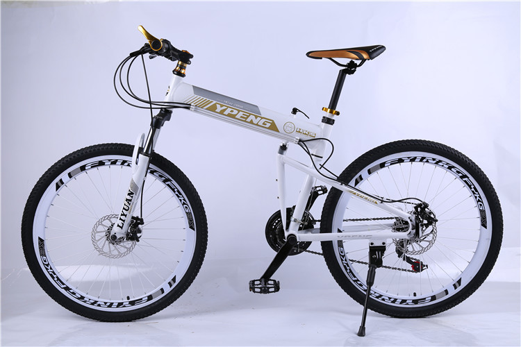 Hot sale OEM 36 spoke wheel 21 speed 40mm rim white aluminium alloy folding hummer mountain bike