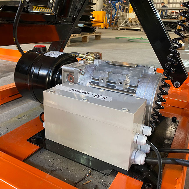 1000kg Single Electric Stationary Scissor Lift Tables Max Height 1300mm