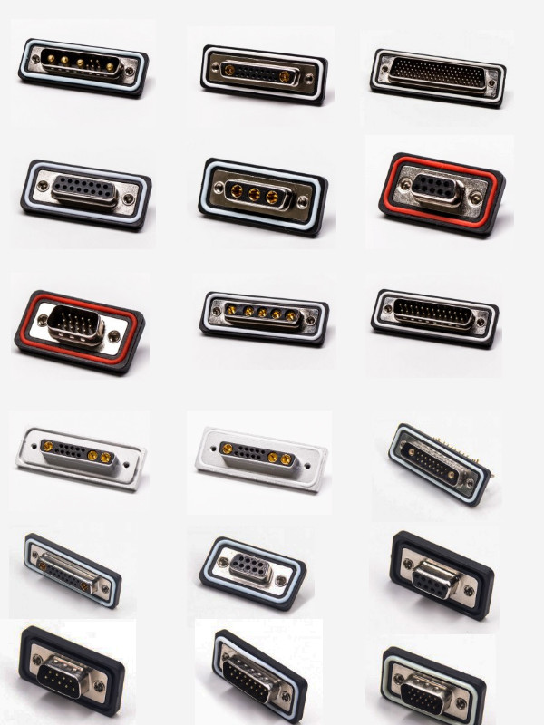 waterproof ip67 db25 connector d-sub 25 Position plug male Soc connector solder hold on 5amps for cable assembly