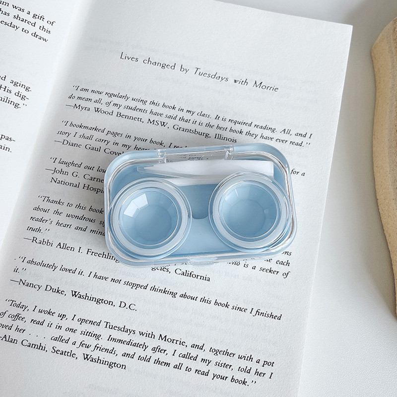 OEM Cosmetic Contact Lenses Box For Eyes Travel Kit Holder Container