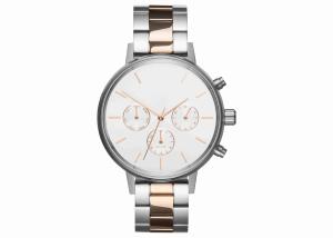 Quality Silver stainless steel watches stainless steel back water resistant watch wholesale
