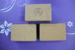 2015 wholesale custom logo printing cork foam bamboo yoga block