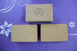 Quality 2015 wholesale custom logo printing cork foam bamboo yoga block wholesale