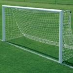 PE PP Nylon Outdoor Sports Netting , Replacement Soccer Nets White Color