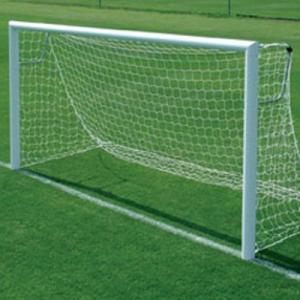 Quality PE PP Nylon Outdoor Sports Netting , Replacement Soccer Nets White Color wholesale