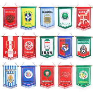 Quality Custom Sublimation Pennant Wall Flag Sports Hanging Wall Flag wholesale