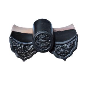 Quality Roofing material black glazed Japanese roof tiles wholesale