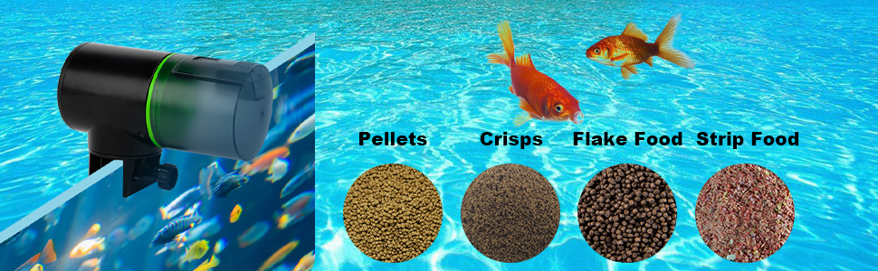Vacation Timer Aquarium Automatic Feeder For Electric Adjustable Fish Food Dispenser