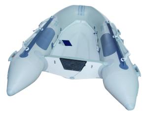 Quality Semi - Fiberglass Inflatable Motor Boats 2.3 Meter Long Two Layer Fiberglass wholesale