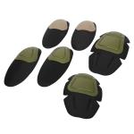 Black TPR polyester Elbow and Knee Pads for Sport Protection Outdoor Protection