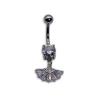 Buy cheap Fan Shape Dangle Silver Belly Button Ring Rhombic surgical steel OEM ODM from wholesalers