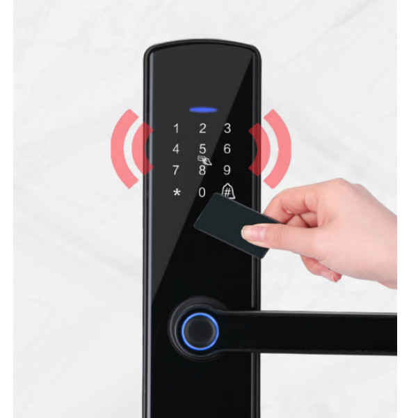ODM Fingerprint Door Lock Power Supply 4 AA Battery