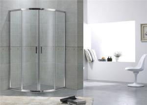 Quality Sliding 6mm Clear Glass Quadrant Shower Enclosures with Bright Aluminum Alloy Profiles wholesale