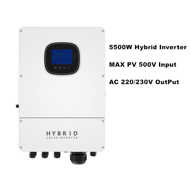 5.5KW Solar Hybrid Inverters PV 500V Input AC 220 / 230V OutPut