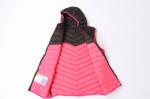 Ladies Color Matching Utility Gilet Vest Lightweight Hooded Padded Vest