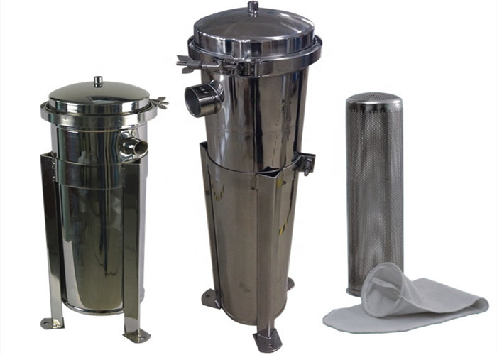 SS 316 304 Stainless Steel Bag Filter Housing For Food And Beverage