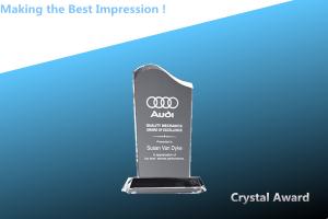 Quality CRYSTAL AWARD/CRYSTAL CIRCLE AWARD/TROPHY/blue wave award/crystal trophy/glass award wholesale