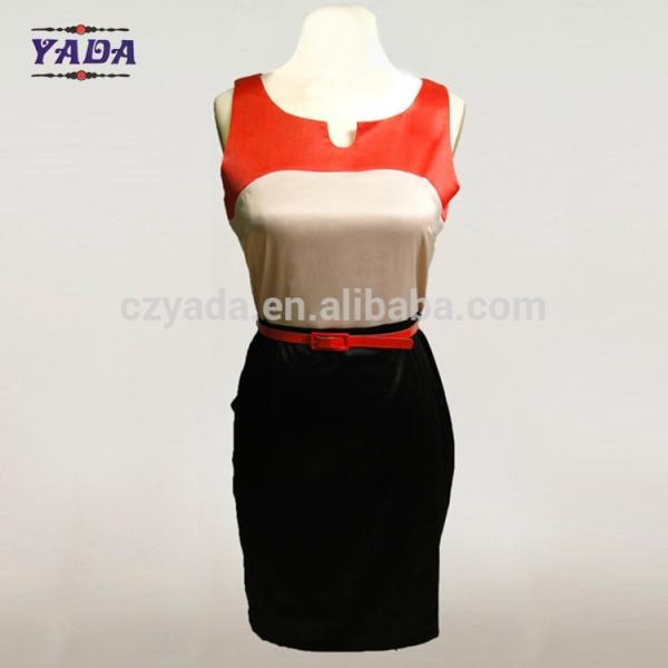 Ladies color stitching design fashion woman clothes casual 2017 sexy ladies one